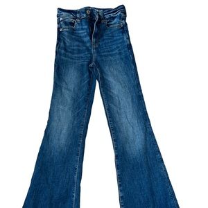 Size 0 American eagle super high rise flare